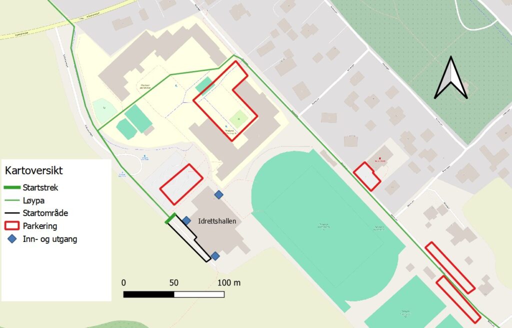 Kartoversikt Nesbyen Backyard